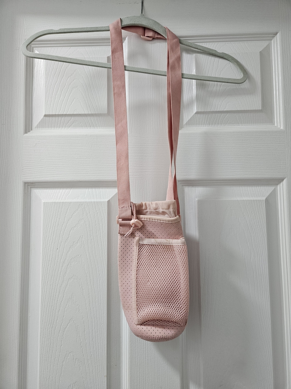 Women's Pink Crossbody Bottle Carrier Bag